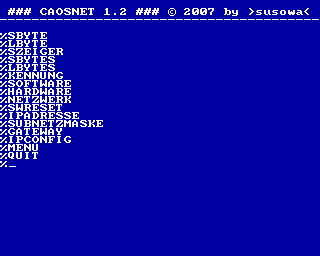 CAOSNET.KCC 1.2 CAOSNET.KCC 1.2